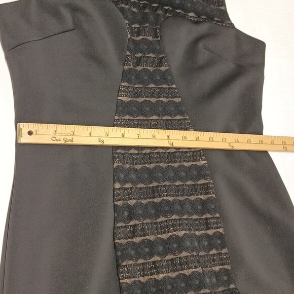 ANNE Klein chic sleeveless black dress lined sheath knee-length dress size 12 - Picture 12 of 14